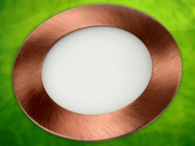 Panel led okragły Round 6W 230V mosiądz DW