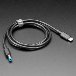 9V 5A USB-C 3.1 PD to 5.5mm Barrel Jack Cable - 1.2m with E-Mark