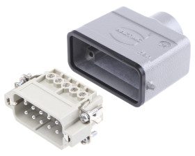 Wzmocnione złącze zasilania 10-pinowe HARTING 16A 250 V Męski M20