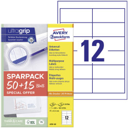 Avery-Zweckform 4781-65 All-purpose labels White 97x42.3mm Permanent 65 sheets
