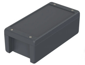 Aluminum enclosure, (L x W x H) 259 x 128 x 90 mm, graphite gray (RAL 7024), IP69K, 00165234