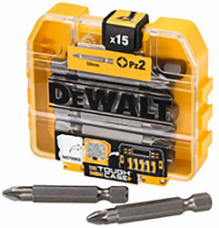Zestaw końcówek do wkrętaka Pozidriv l. elementów: 15 rozmiar: PZ2 Końcówka Sterownika Pozidriv DeWALT