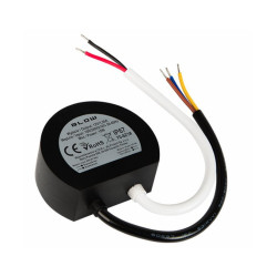 Zasilacz ZI LED 12V/1,25A IP67 15W Plastikowy czarny do puszki