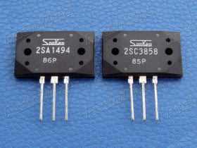 2SA1494 &amp; 2SC3858 Original SANKEN Transistor, One Pair.