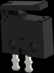 Miniature snap-action switche, PCB connection, hinge lever, 0.5 A/30 VDC, 2351460-3