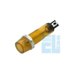 KONTROLKA ŻÓŁTA Z ŻARÓWKĄ 230V Panel 6mm