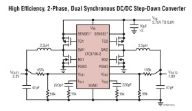 Dual 2-Phase, No R, Synchronous Controller with Output Tracking