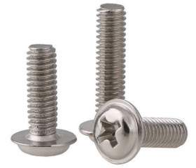 MS8 M3x4 PH-BO-1S wkręt krzyżakowy do metalu czerniony z podkładką (100szt)