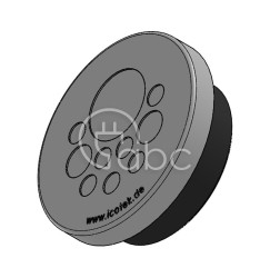 Przepust kablowy niedzielony KEL-DPZ 50, na 10 przewodów, 43751