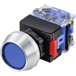 TruComponents 782700 Pushbutton ,Panel Mount,Off/(On),Scr/term,IP40