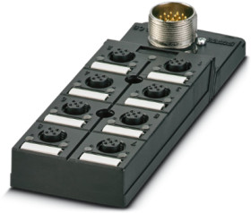 Sensor/actuator distribution box with M12 sockets, M12 Buchse, 8, true