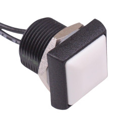 IRC3F472 APEM White Square 16mm Momentary NO Push Button Switch Prewired IP67