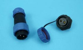 SP-2110 2-PIN 30A/250V IP68 ZŁ.HERMETYC