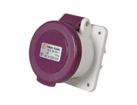 Gniazdo tablicowe proste 2P 16A 24V fioletowe IP44 430.1615/R