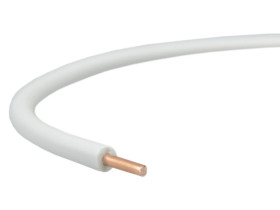 Przewód instalacyjny H07V-U / DY 0,5 750V biały drut Elektrokabel /100m/ 07.1000.0100