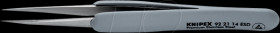 92 21 14 ESD Precision tweezers with rubberised handle ESD, 130 mm