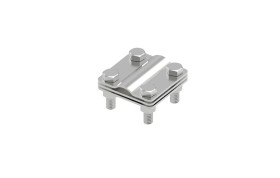 Złącze uniwersalne 3-elem. 57x57 bednarka-pręt16 stal nierdzewna 14.5 V4A 91400555