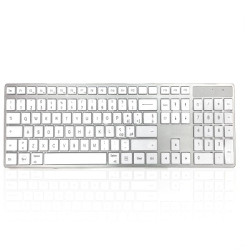 Klawiatura MAC bezprzewodowa, kolor: Biały, Bluetooth, QWERTY, Ceratech