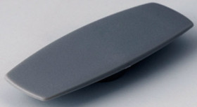 Front cap, without line, dust gray, KKS, for rotary knobs size 40, A5040008