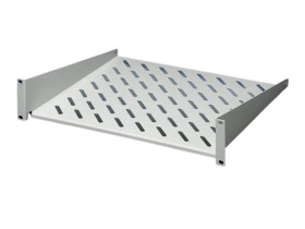 Półka, 2U, typ: Półka, 483 x 88 x 250mm, maks. obciążenie: 25kg, Blacha stalowa, Czarny