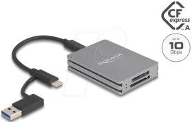 91013 Card Reader, USB-A/-C, for SD, CFexpress Type-A