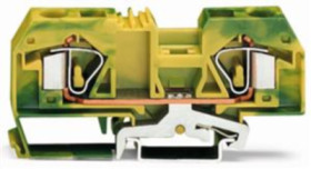 2-wire protective earth terminal, spring-clamp connection, 0.2-16 mm², 1 pole, 76 A, 8 kV, yellow/green, 283-907/999-950