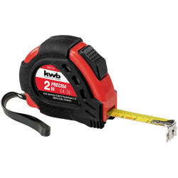 kwb 60102 tape measure 2m steel magnetic hook ABS housing auto lock