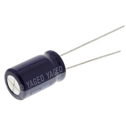 Electrolytic capacitor, 2.2 µF, 100 V (DC), ±20 %, radial, pitch 2.5 mm, Ø 5 mm, ESH225M100AC3FR