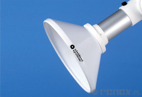 Końcówka okrągła z białą flanszą - średnica 200 mm