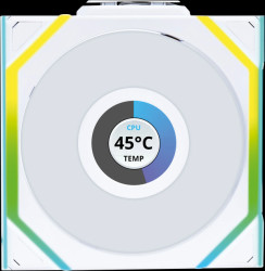 12SLLCD1W1W Lian Li Wireless LCD fan, ARGB, PWM, 120 mm, white