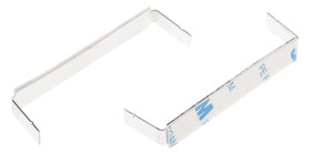 Spinka do kabli Samoprzylepny 63.7 x 9.8 x 17.5mm materiał: Aluminium Naturalny Zacisk z składanymi nogami