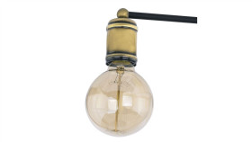 Lampa Nocna Arcturus Złota Podstawa, Szklany Kulisty Klosz - T0454-01A-F7fz...