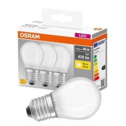 3PAK Żarówka LED E27 P45 4W = 40W 470lm 2700K Ciepła 300 OSRAM