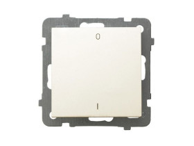 AS Wyłącznik podwójny ecru ŁP-11G/m/27 OSPEL