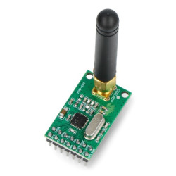 Moduł radiowy nRF905 433/868/915MHz - transceiver THT z anteną