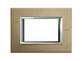 AXOLUTE Ramka 1 pojedyncza prostokątna 3 moduły szczotkowany tytan HA4803NX LEGRAND