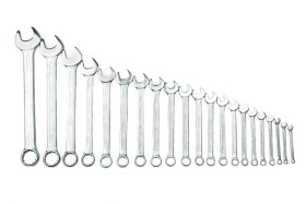 Zestaw narzędzi nastawnych Zestaw kluczy oczkowych Teng Tools 6 → 32 mm 21 szt. Chromowo-wanadowy