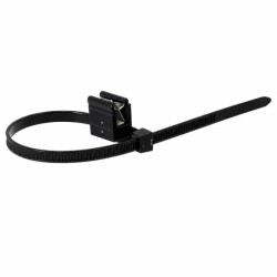 Opaski zaciskowe czarne z klipsem do PV UV EC5-4.8*280-100 szt GEP-00212