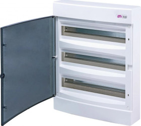 Rozdzielnica modułowa 3x18 natynkowa drzwi dymne / IP40 / IP 40 400V AC / ECT3X18PT-s 001101042