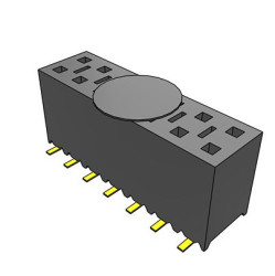 Gniazdo PCB 14 -pinowe 2 -rzędowe raster: 2.54mm Gniazdo do montażu powierzchniowego na płytce drukowanej Pionowy SMD