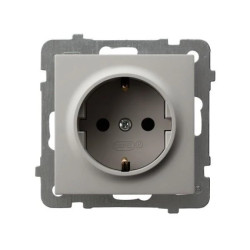 AS Gniazdo pojedyncze z uziemieniem schuko kaszmir GP-1GS/m/82