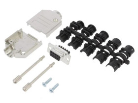 D-Sub żeńskie proste zacisk śrubowy na przewód -PIN 9 L17DTZK09+L77DE09SST