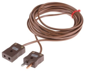 Przewód termoparowy T, -10 → +220 C., dł. 5m, izolacja: PVC, 7-żyłowy, RS PRO