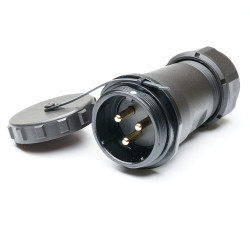 Przemysłowe złącze okrągłe 3-pinowe SP29 Układ szeregowy Gniazdo RS PRO Męski IP68 SP2911C