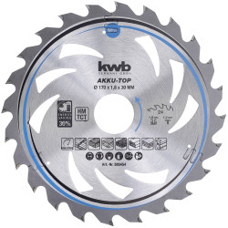 kwb 585454 Carbide Circular Saw Blade 170mm 24 teeth for Wood &amp; plastics