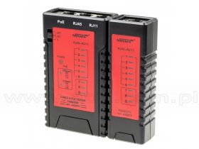 NOYAFA NF-468PF, Tester okablowania RJ-45, RJ-11, PoE