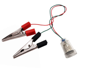 OPRAWKA ŻARÓWKI E10 + 2 krokodylki