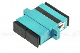 Adapter światłowodowy SC/UPC duplex, OM3, wielomodowy