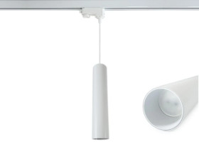 Lampa Szynowa Wisząca 30cm na GU10 Biała Trójfazowa