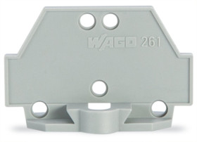 Ścianka koncowa Płytka końcowa WAGO Bloki zacisków do montażu na szynie Mocowanie szynowe